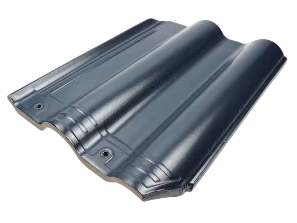 plastic Roof Tiles made from waste plastic, black color