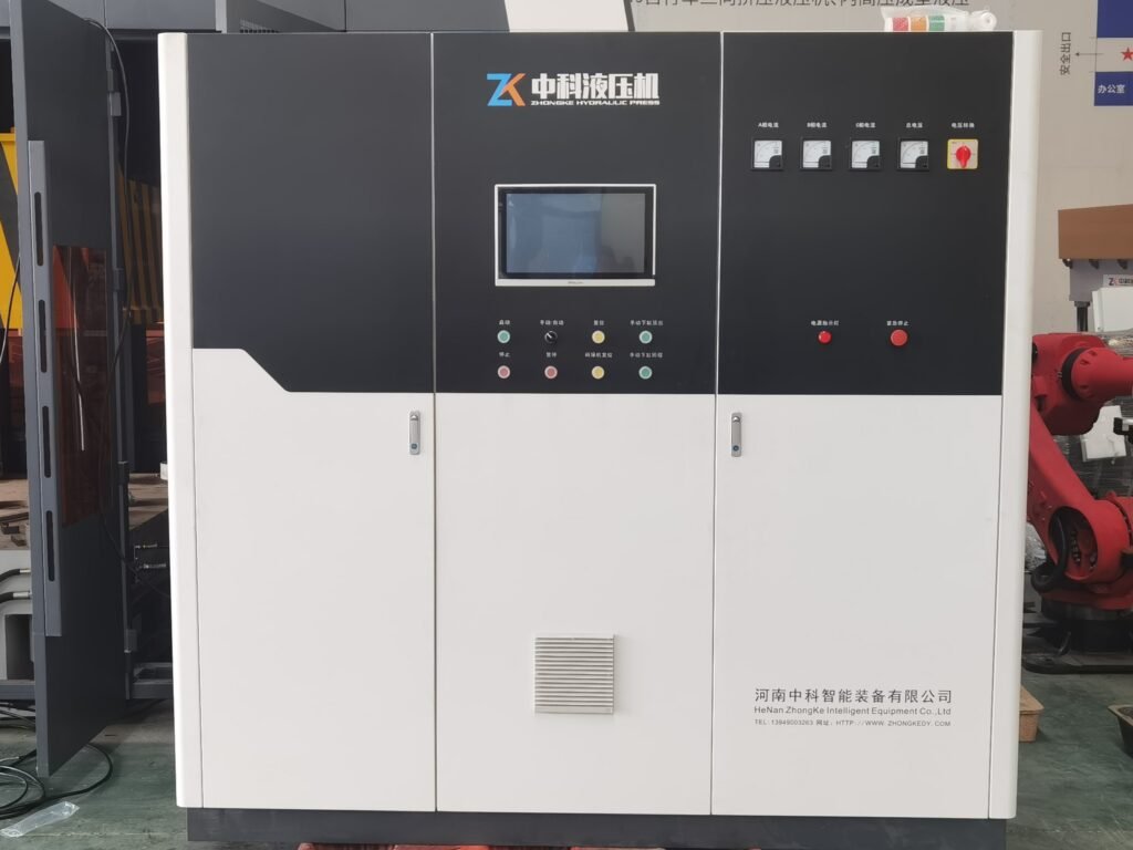 hydraulic press machine control cabinet with touch screen