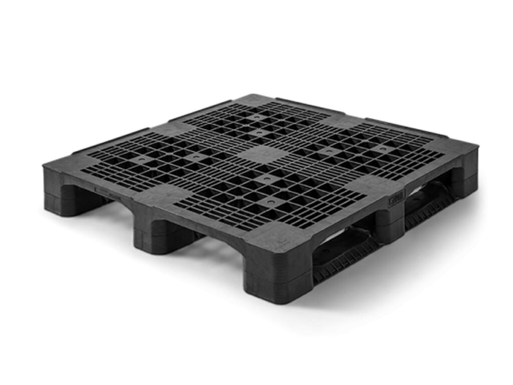 Plastic pallet 1200x1200, black